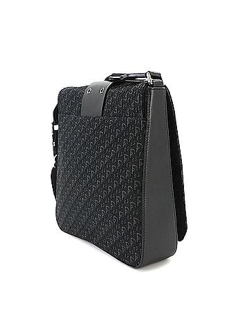 Christian Dior Christian Dior Trotter Street Chic Shoulder Handbag, Canvas and Leather, Black (view 2)