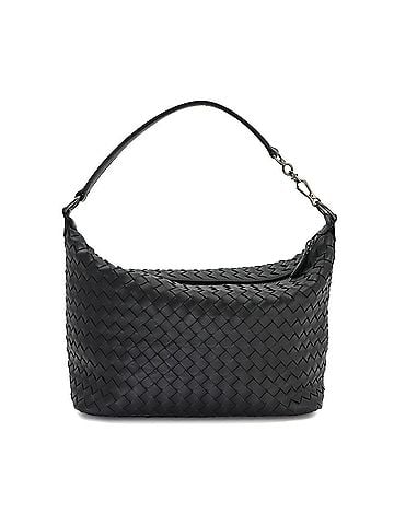 Bottega Veneta Bottega Veneta Intrecciato Handbag, Leather, Black, 239988 (view 1)