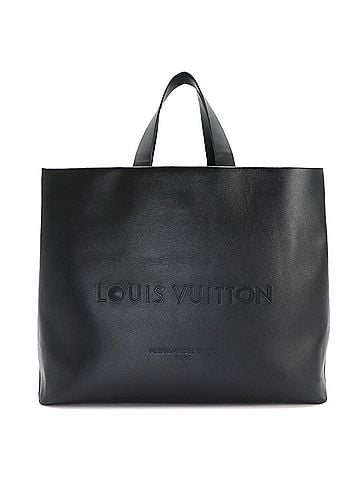 Louis Vuitton Louis Vuitton Shopper Tote MM, 2-way shoulder/handbag, leather, black, M13979, RFID-protected. (view 1)