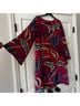 Oliphant 100% Viscose Floral Multi Color Casual Dress Size L - photo 7