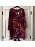 Oliphant 100% Viscose Floral Multi Color Casual Dress Size L - photo 3