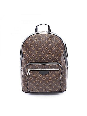 Louis Vuitton Louis Vuitton Josh Backpack/Handbag, Coated Canvas and Leather, Monogram Macassar, Men's, Brown/Black, M41530 (view 1)