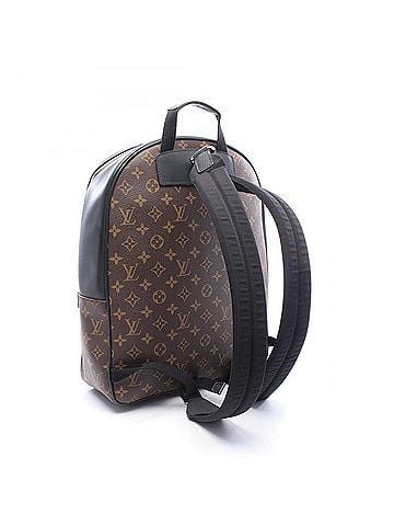Louis Vuitton Louis Vuitton Josh Backpack/Handbag, Coated Canvas and Leather, Monogram Macassar, Men's, Brown/Black, M41530 (view 2)