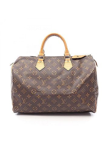 Louis Vuitton Louis Vuitton Speedy 35 Handbag, Coated Canvas and Leather, Monogram Pattern, Women's, Brown, M41524 (view 1)