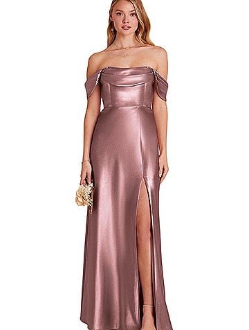 birdy grey mia dress Cocktail taupe dress for wedding guest