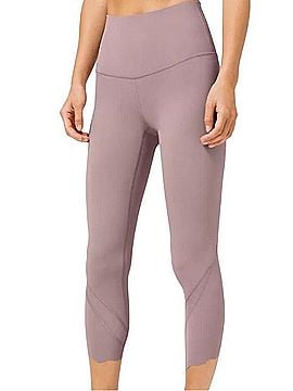 Lululemon Athletica Mesh Panel Scalloped Hem Leggings Leggings (view 1)