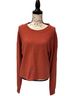 Free People Orange Pullover Sweater Size L - photo 1