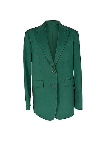 Max Mara Max Mara Blazer in Green Wool (view 1)