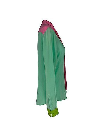 Moschino Moschino Neck Tie Blouse in Multicolor Silk (view 2)