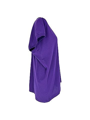 Dries Van Noten Dries Van Noten V-Neck Blouse in Purple Cotton (view 2)