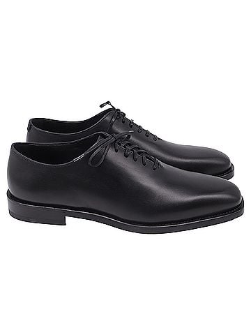 Salvatore Ferragamo Salvatore Ferragamo Lace-Up Oxford Shoes in Black Leather (view 1)