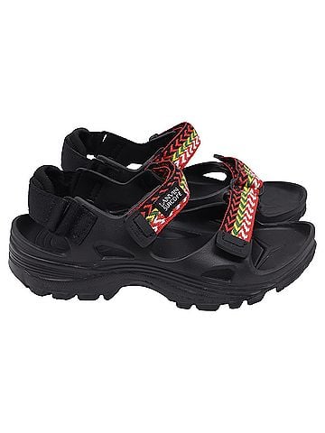 Lanvin Lanvin x Suicoke Wake Curb Sandals in Black Rubber (view 1)