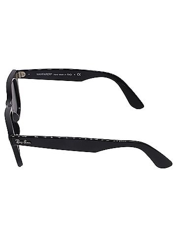 Ray-Ban Ray-Ban Wayfarer Square-Framed Sunglasses in Black Acetate (view 2)