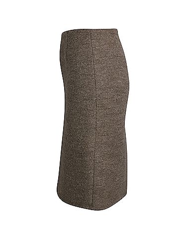 Marc Jacobs Marc Jacobs Knee-Length Skirt in Beige Lana Vergine (view 2)