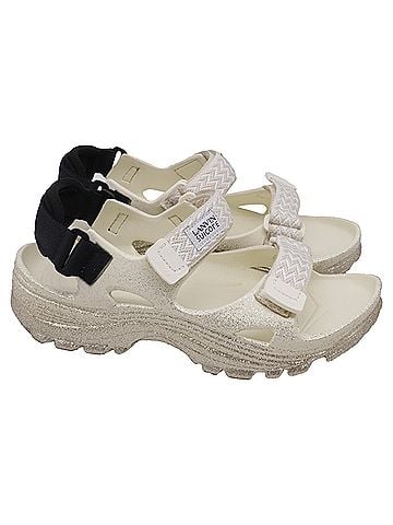 Lanvin Suicoke x Lanvin Wake Curb LNV Sandals in White Rubber (view 1)