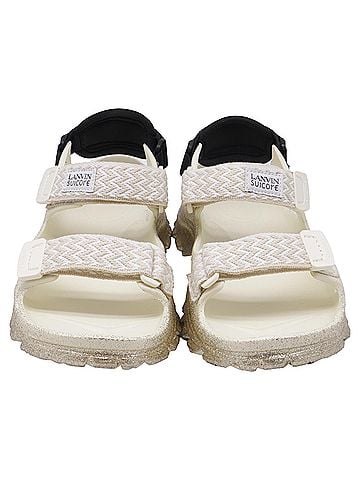 Lanvin Suicoke x Lanvin Wake Curb LNV Sandals in White Rubber (view 2)