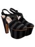 Prada 100% Resin Multi Color Prada Platform Sandals in Multicolor Canvas Size EU 39 - photo 3