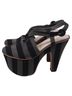 Prada 100% Resin Multi Color Prada Platform Sandals in Multicolor Canvas Size EU 39 - photo 4