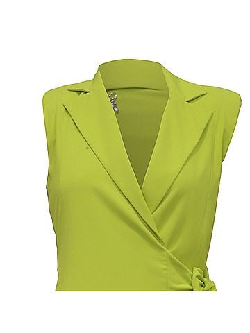 Patrizia Pepe Patrizia Pepe Short Jumpsuit in Neon Green Polyester (view 2)