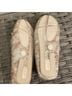 Johnston & Murphy Snake Print Brown Ivory Flats Size 10 - photo 3