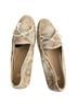 Johnston & Murphy Snake Print Brown Ivory Flats Size 10 - photo 1