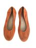 Sabrinas 100% Suede Orange Flats Size 10 - photo 2