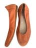 Sabrinas 100% Suede Orange Flats Size 10 - photo 4