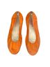 Sabrinas 100% Suede Orange Flats Size 10 - photo 1