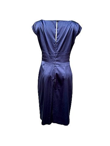 Kay Unger Navy Cutout Sheath Dress Cocktail Dress (view 2)