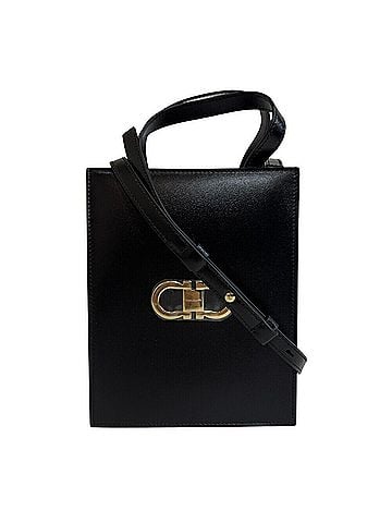 Salvatore Ferragamo Salvatore Ferragamo 218358771687 2-way Handbag Gancini Tote Bag Black (view 1)