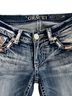 Grace in L.A. Chevron-herringbone Blue White Jeans Size 26 waist - photo 2