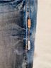 Grace in L.A. Chevron-herringbone Blue White Jeans Size 26 waist - photo 6