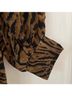 Ganni 100% Polyester Animal Print Multi Color Casual Dress Size 4 - photo 12