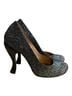 John Fluevog Ombre Black White Gray Heels Size 8 1/2 - photo 1