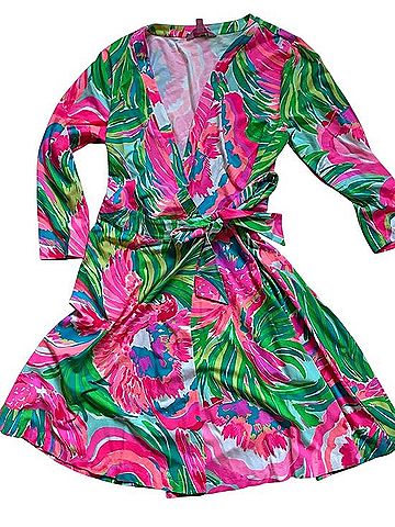 Lilly Pulitzer Emilia Wrap Dress Casual Dress (view 1)