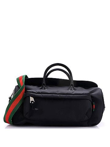 Gucci Convertible Front Pocket Duffle Bag Nylon Medium (view 1)