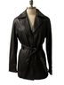 Wilsons Leather Belted Brown Notch Collar Removable Liner Leather Jacket - photo 1