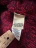 L.L.Bean 100% Lambswool Red Black Wool Cardigan Size M - photo 9