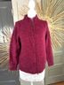 L.L.Bean 100% Lambswool Red Black Wool Cardigan Size M - photo 4