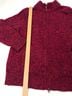 L.L.Bean 100% Lambswool Red Black Wool Cardigan Size M - photo 11