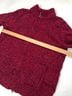 L.L.Bean 100% Lambswool Red Black Wool Cardigan Size M - photo 7