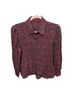 J. McLaughlin 100% Cotton Plaid Red Green Blue Yellow Button-Down Shirt Size S - photo 1