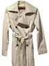Anne Klein 58% Polyester 42% Nylon 100% Polyester Gray Trenchcoat Size XS - photo 1