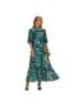 Oliphant Floral Graphic Green Blue Casual Dress Size XS - photo 1