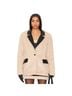 WeWoreWhat 100% Polyester 100% Polyester 100% Polyester Solid Ivory Black Blazer Size XS - photo 1