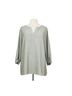 Chico's Stripes Green White Long Sleeve T-Shirt Size 3X - photo 1