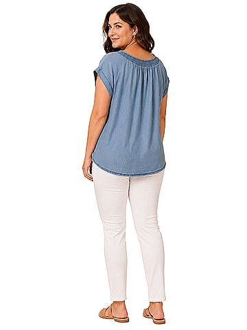 Vince Camuto Short Sleeve Blouse (view 2)