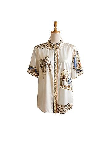 Louis Féraud Short Sleeve Blouse (view 1)