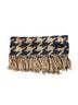 Joules 100% Polyester Houndstooth Brown Blue Scarf One size - photo 2