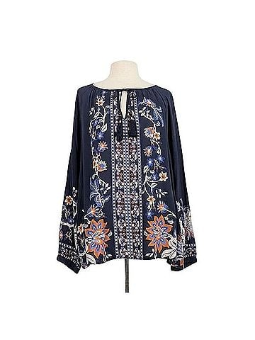 Chico's Rising Blooms Long Sleeve Jersey (view 1)